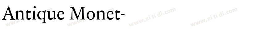 Antique Monet字体转换